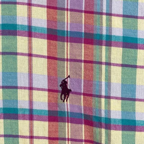 VTG Ralph Lauren Blake Button Shirt Men's Large Preppy Plaid Causal Classic - Picture 3 of 8